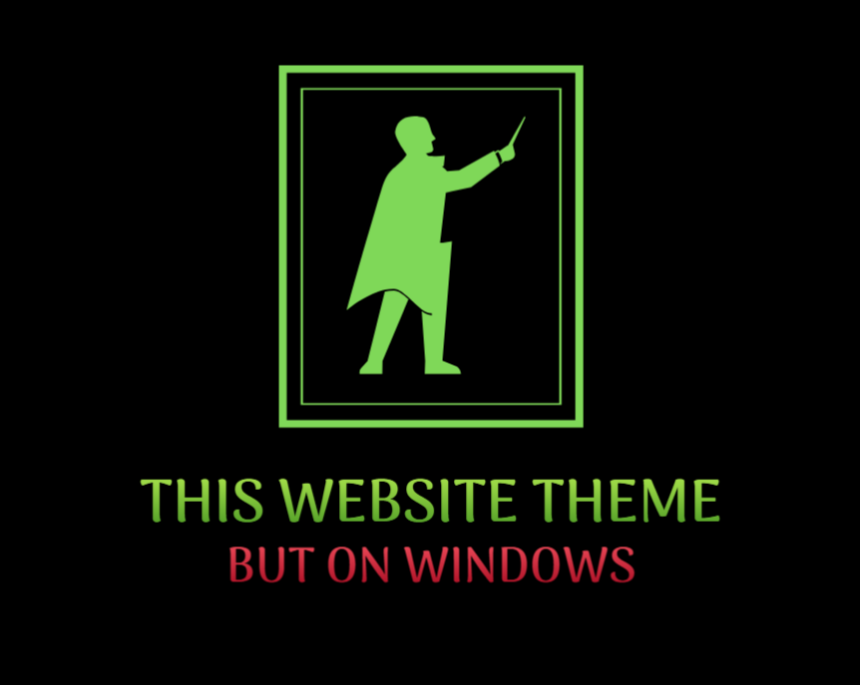 本網站主題 - 但在 Windows 上